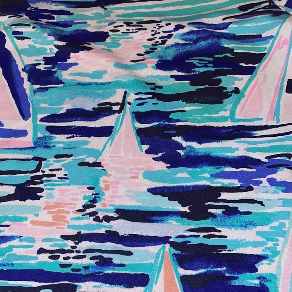 Lilly Pulitzer Mini Sophie Dress size Medium & Large in Multi Pier Pressure EUC - Picture 3 of 7